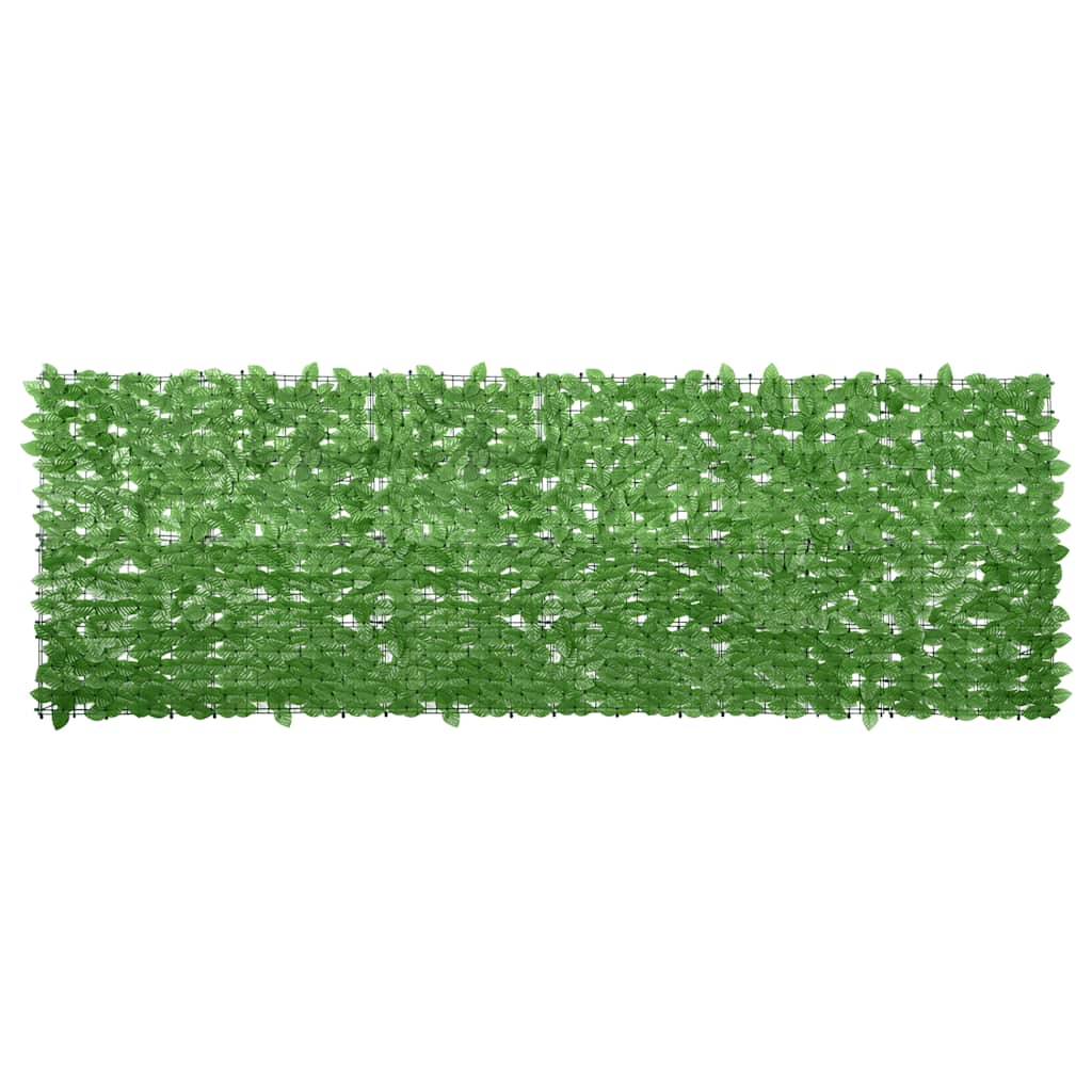 Écran de balcon Vidaxl avec feuilles vertes 300x100 cm