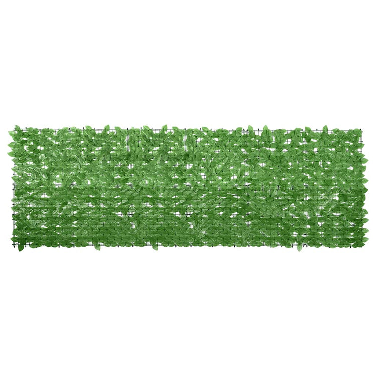 Écran de balcon Vidaxl avec feuilles vertes 300x100 cm