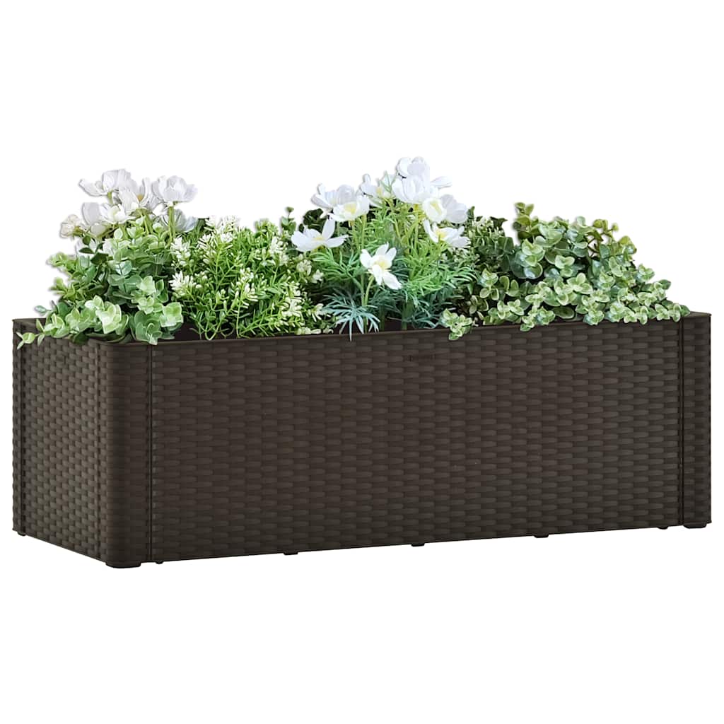 Vidaxl Planter High avec système auto-employé 100x43x33 cm mokka