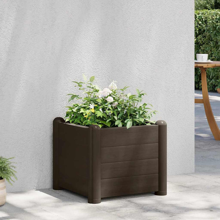 INSERT PLANTER VIDAXL 43X43X35 CM PP MOKKA