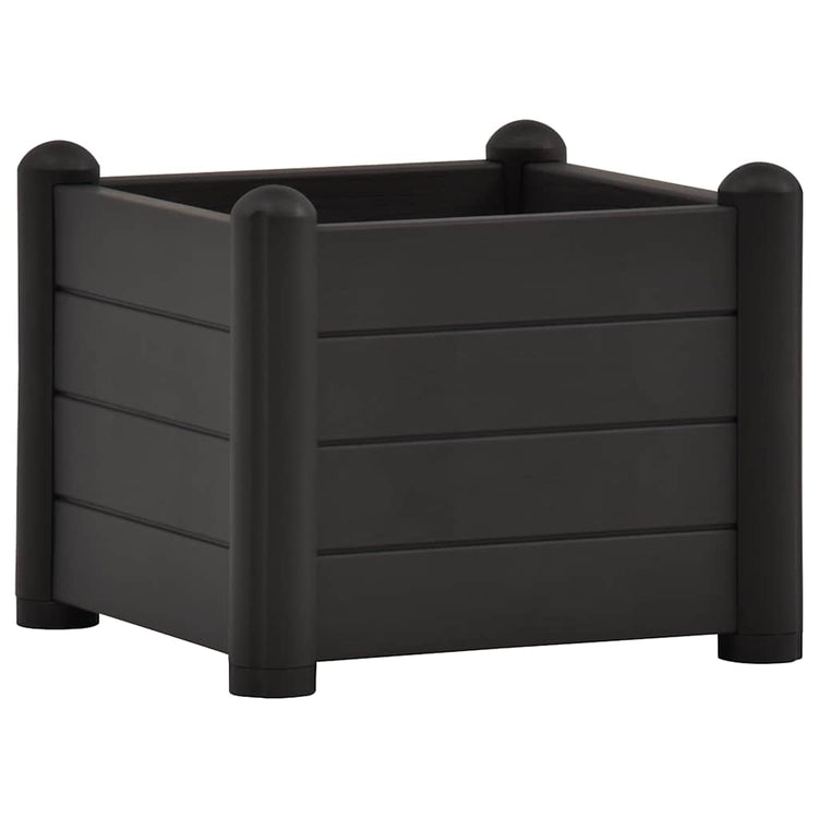 Vidaxl Planter surélevé 43x43x35 cm PP anthracite