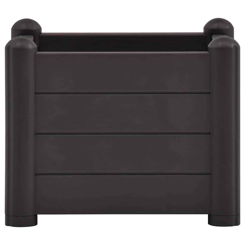 Vidaxl Planter surélevé 43x43x35 cm PP anthracite
