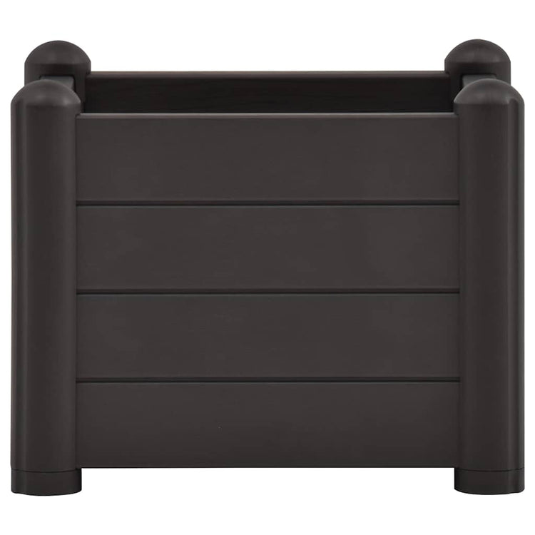 Vidaxl Planter surélevé 43x43x35 cm PP anthracite