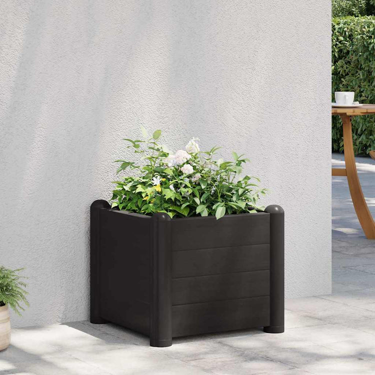 Vidaxl Planter surélevé 43x43x35 cm PP anthracite