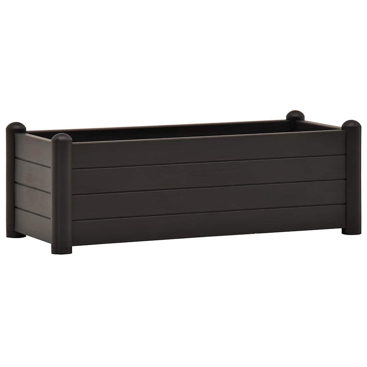 Vidaxl Planter surélevé 100x43x35 cm PP anthracite