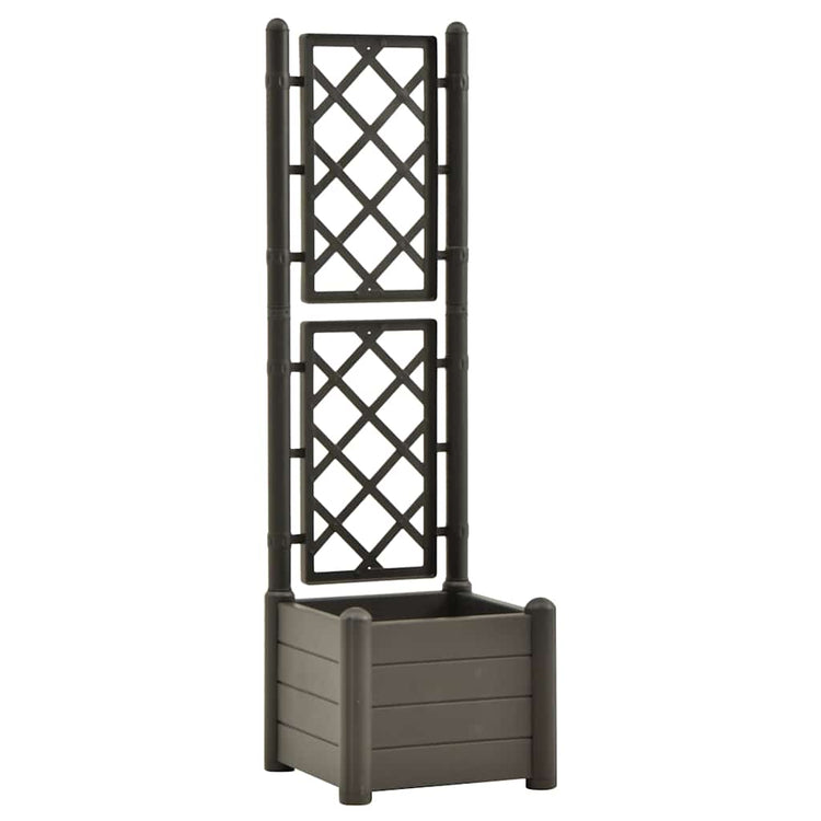 VIDAXL PLANNET AVEC TRAVAIL STAT 43X43X142 CM PP Anthracite -colored