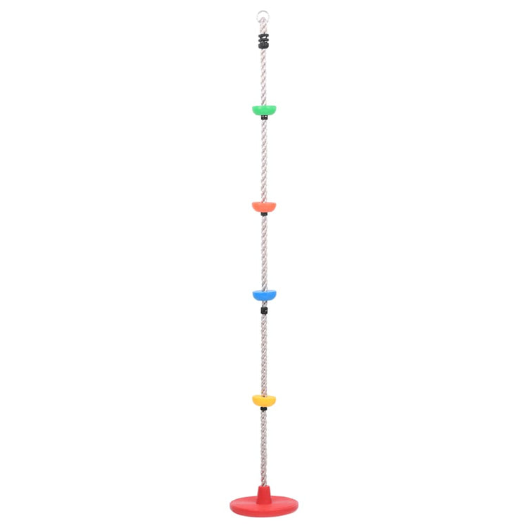 Vidaxl Rocking Climb Corde avec plateaux et disque 200 cm