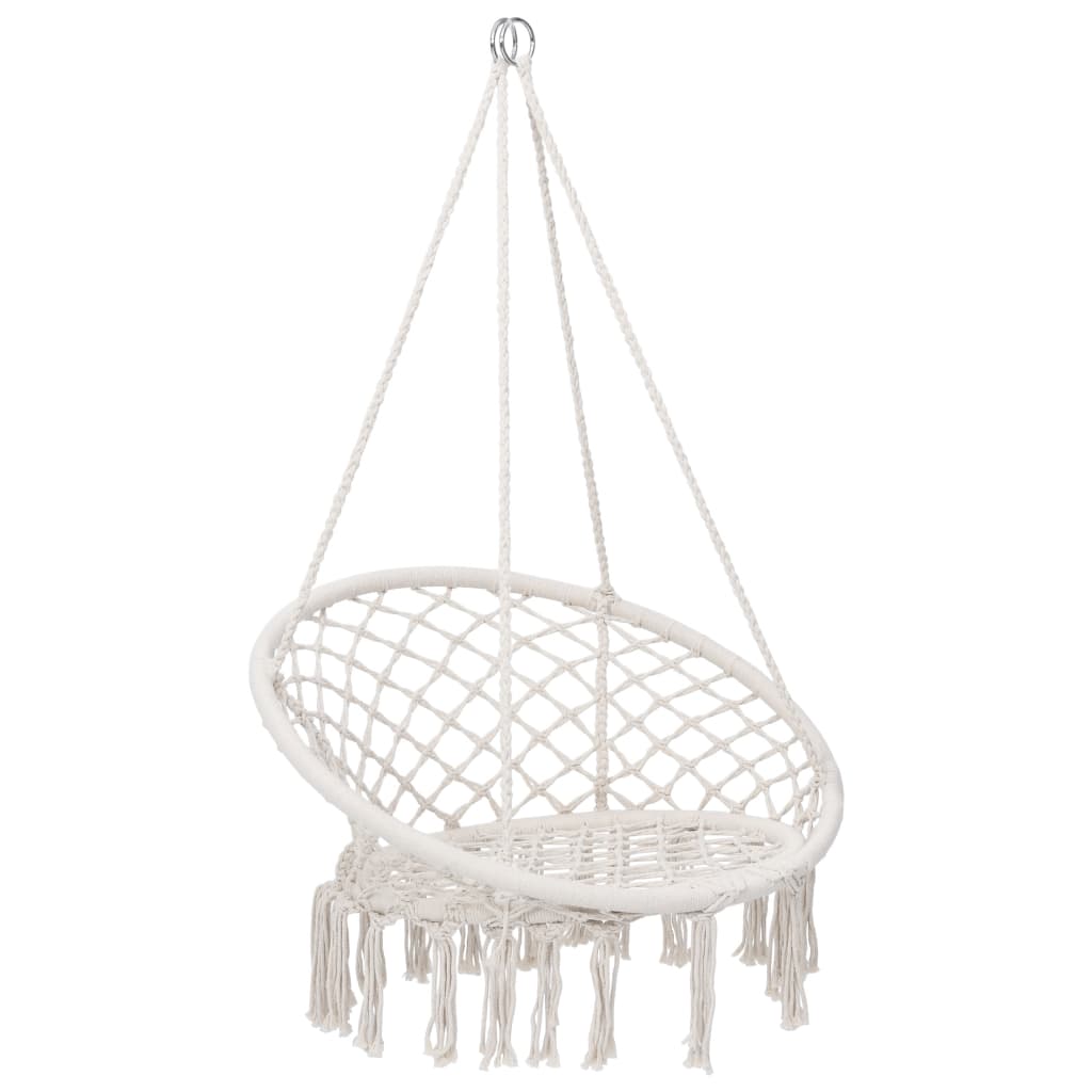 Vidaxl chaise suspendue 80 cm beige