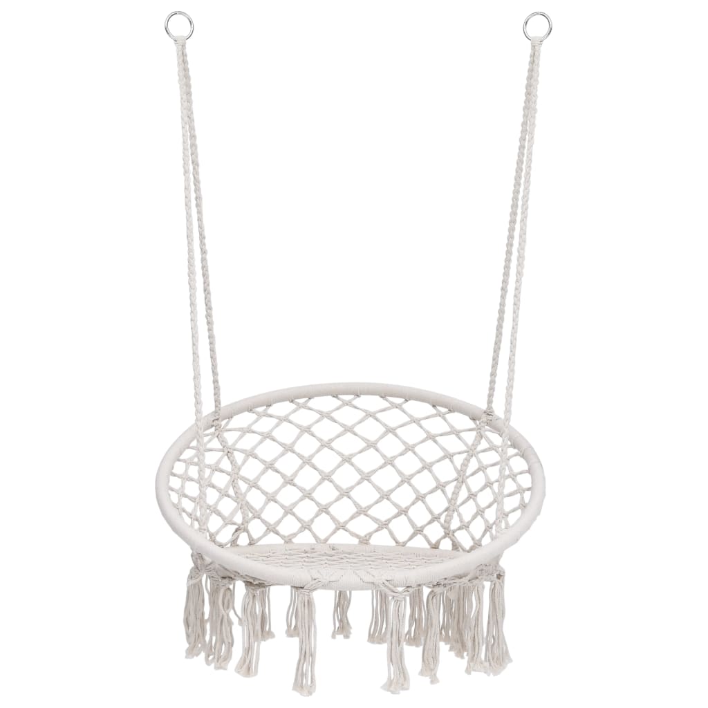 Vidaxl chaise suspendue 80 cm beige