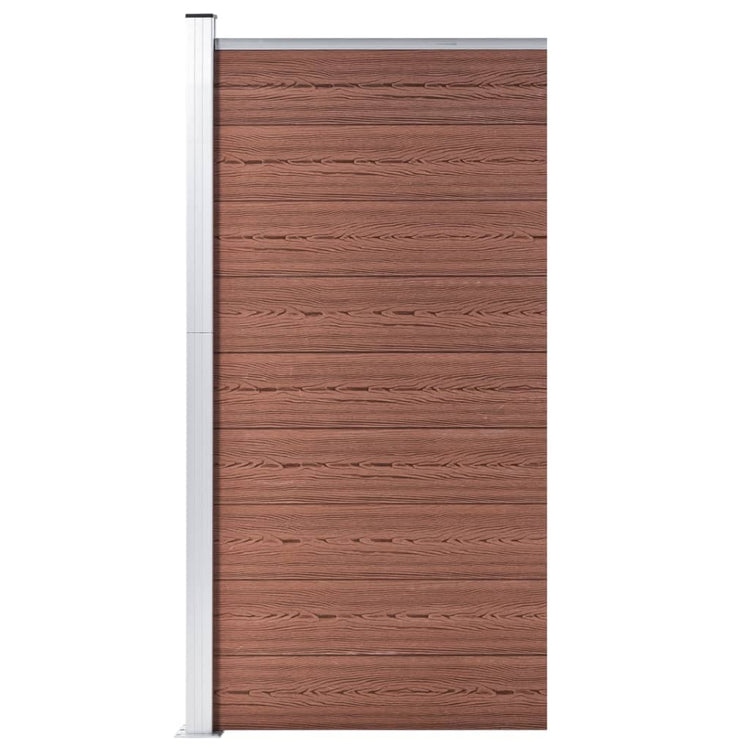 Vidaxxl panneau de clôture 95x186 cm hkc marron