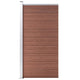 Vidaxxl panneau de clôture 95x186 cm hkc marron