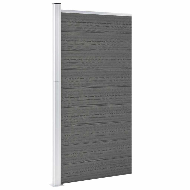 Panneau de clôture Vidaxl 95x186 cm HKC Gray