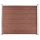 Panneau de clôture Vidaxl 180x146 cm HKC Brown