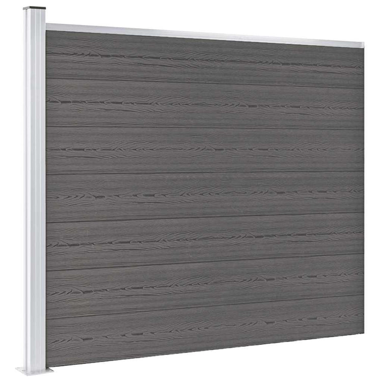 Vidaxxl panneau de clôture 175x146 cm hkc gris