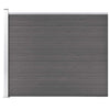 Vidaxxl panneau de clôture 175x146 cm hkc gris