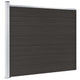 Panneau de clôture Vidaxl 175x146 cm HKC noir