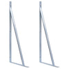 Vidaxl Support Brackets Fence Post 2 St Galvanized Steel