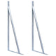 Vidaxl Support Brackets Fence Post 2 St Galvanized Steel