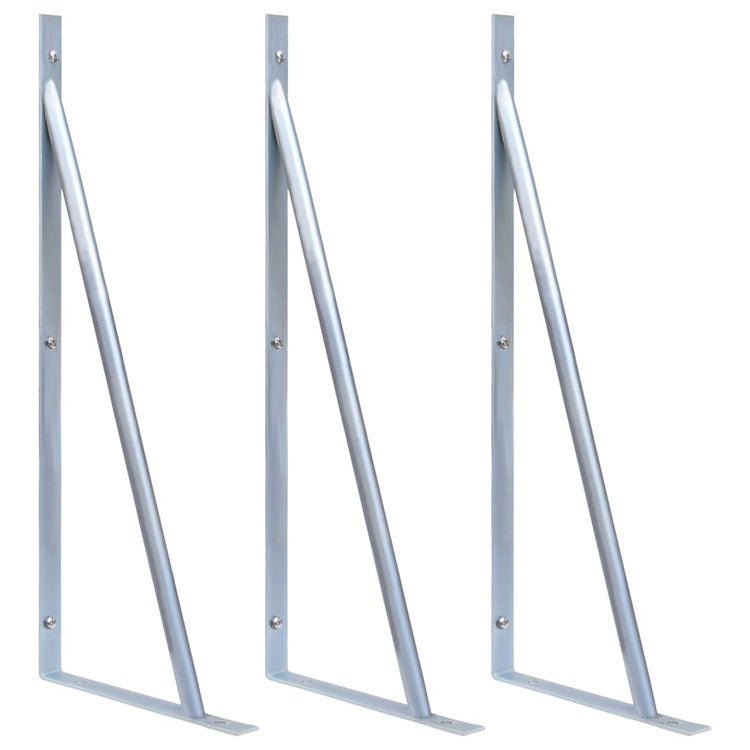 Vidaxl Support Brackets Fence Post 3 St Galvanized Steel
