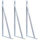 Vidaxl Support Brackets Fence Post 3 St Galvanized Steel