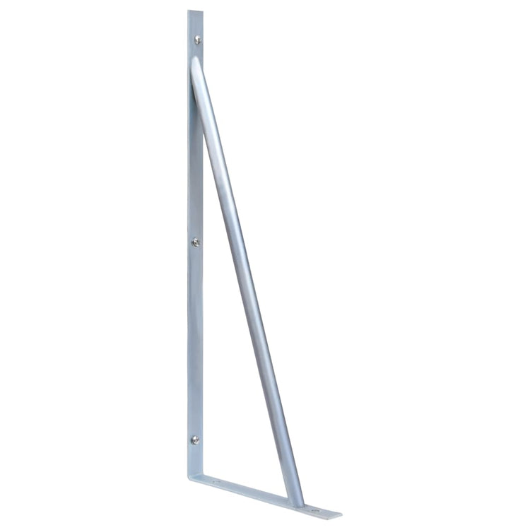 Vidaxl Support Brackets Fence Post 3 St Galvanized Steel