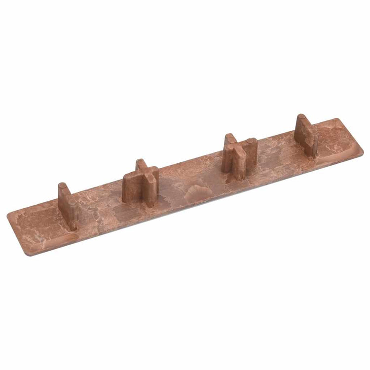 Capeur de couverture de terrasse vidaxl 10 st plastique marron