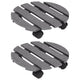 Vidaxl Plant Trolleys 2 PCS Ø30x7,5 cm HKC Gray
