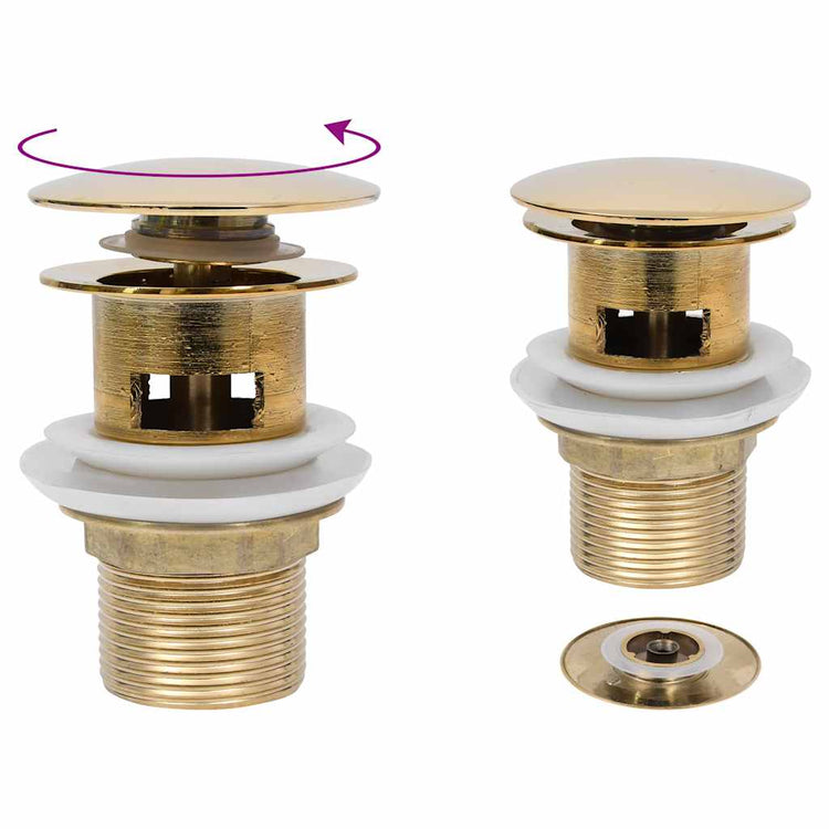 Pop-up de vidaxl avec trop-plein 6.4x6.4x9.1 cm Couleur en or
