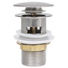 Pop-up de vidaxl Drain avec débordement 6.4x6.4x9.1 cm Couleurs en argent
