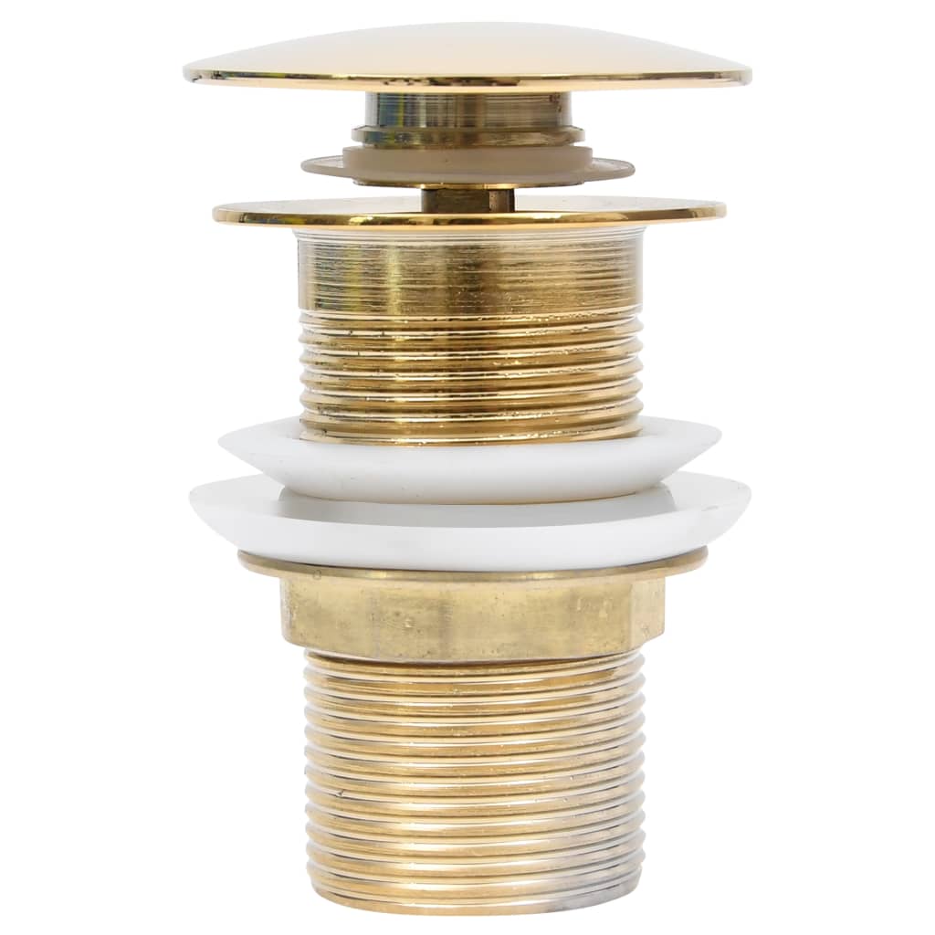 Pop-up de vidaxl Drain sans débordement 6.4x6.4x9.1 cm de couleur or