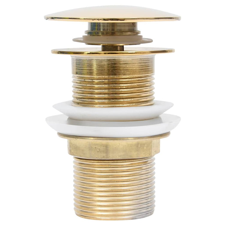 Pop-up de vidaxl Drain sans débordement 6.4x6.4x9.1 cm de couleur or