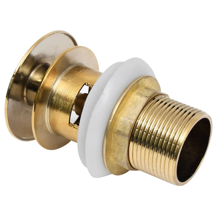 Pop-up de vidaxl Drain sans débordement 6.4x6.4x9.1 cm de couleur or