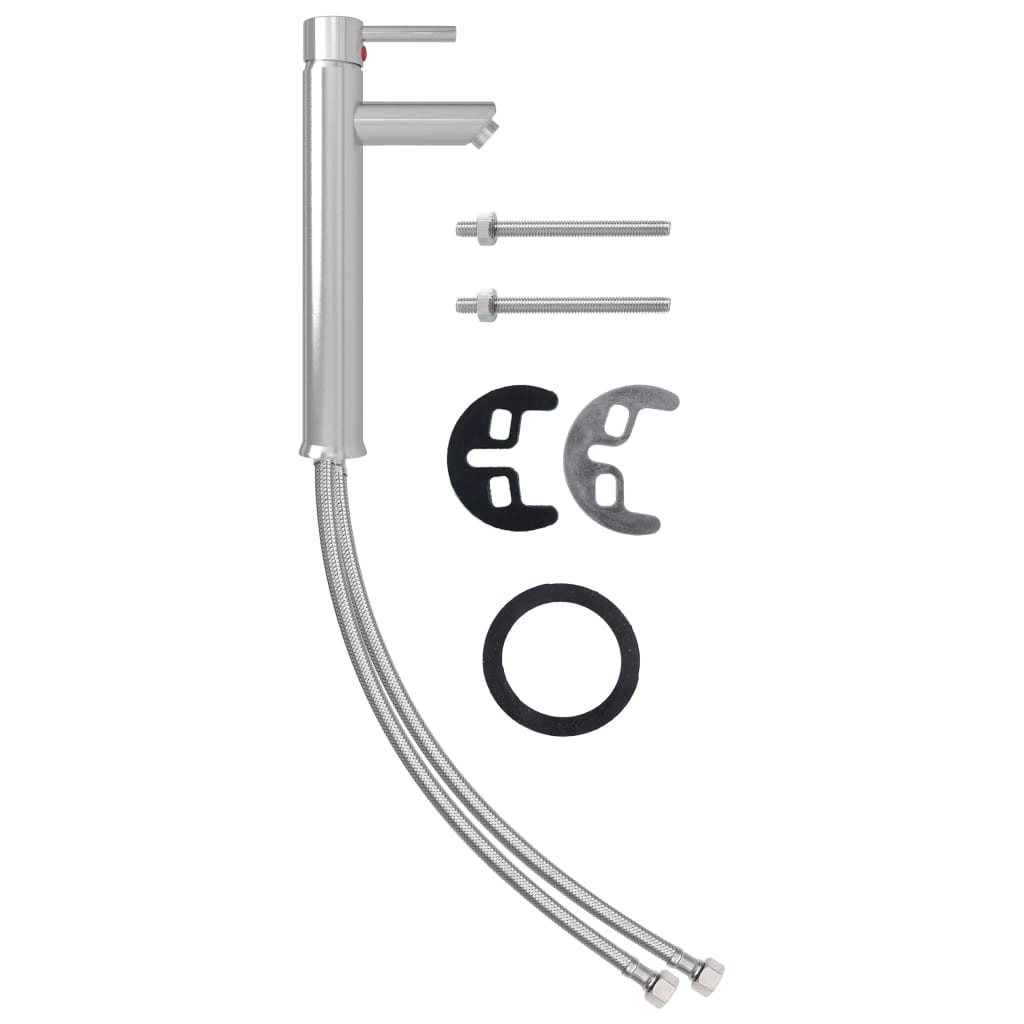 Vidaxx mitigeur de salle de bain 12x30 cm argenté