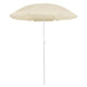 Parasol vidaxl avec poteau en acier 180 cm sable -colored