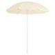 Parasol vidaxl avec poteau en acier 180 cm sable -colored