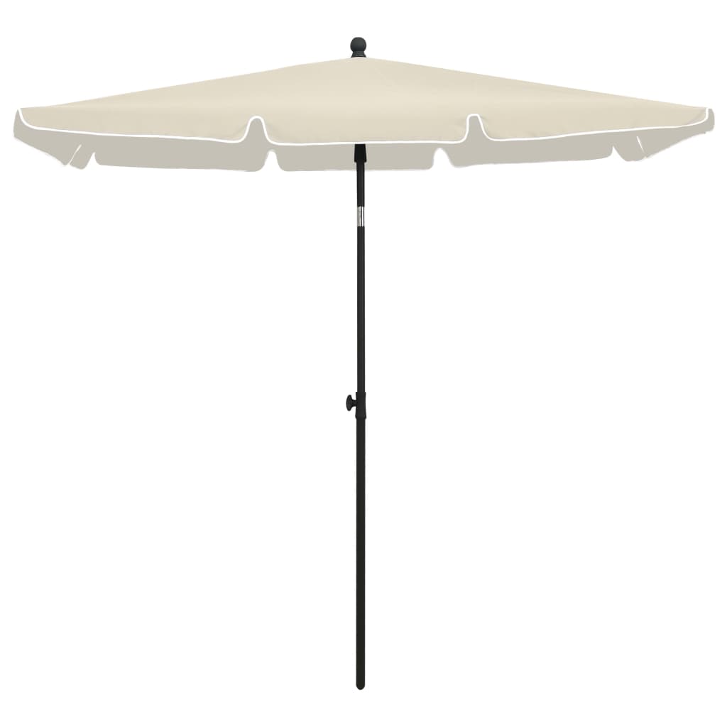 Vidaxl parasol avec poteau 210x140 cm -colored