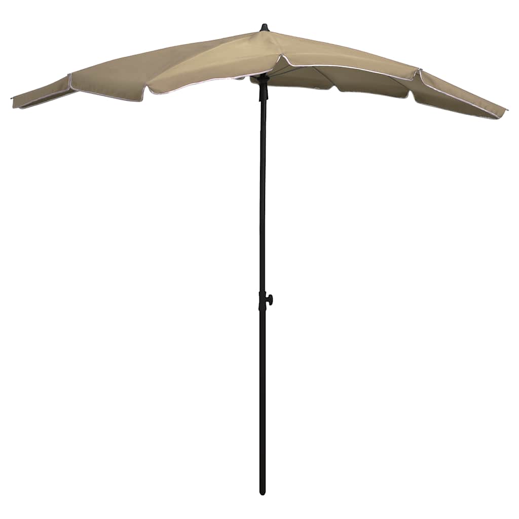 Vidaxl parasol avec Pole 200x130 cm taupe
