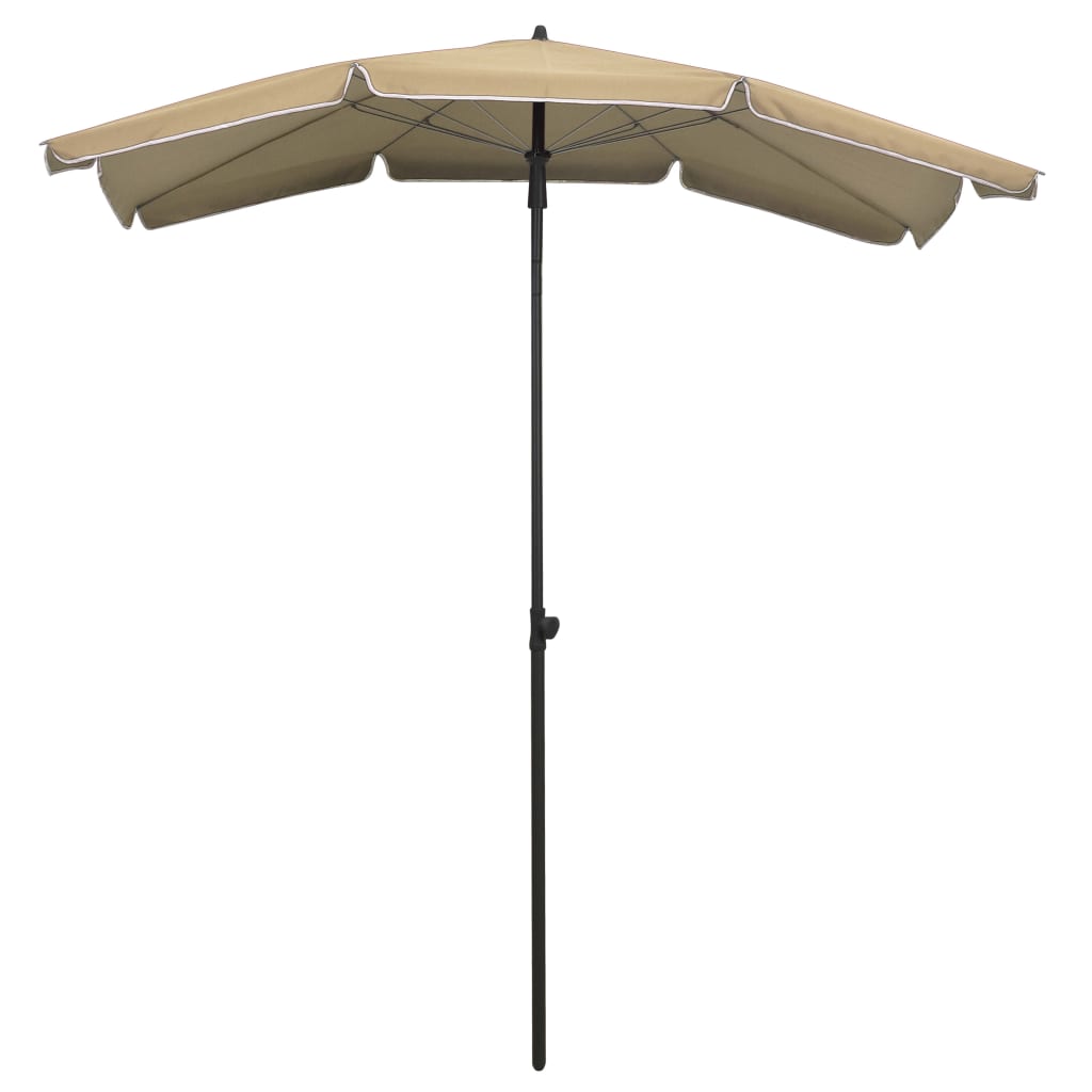 Vidaxl parasol avec Pole 200x130 cm taupe