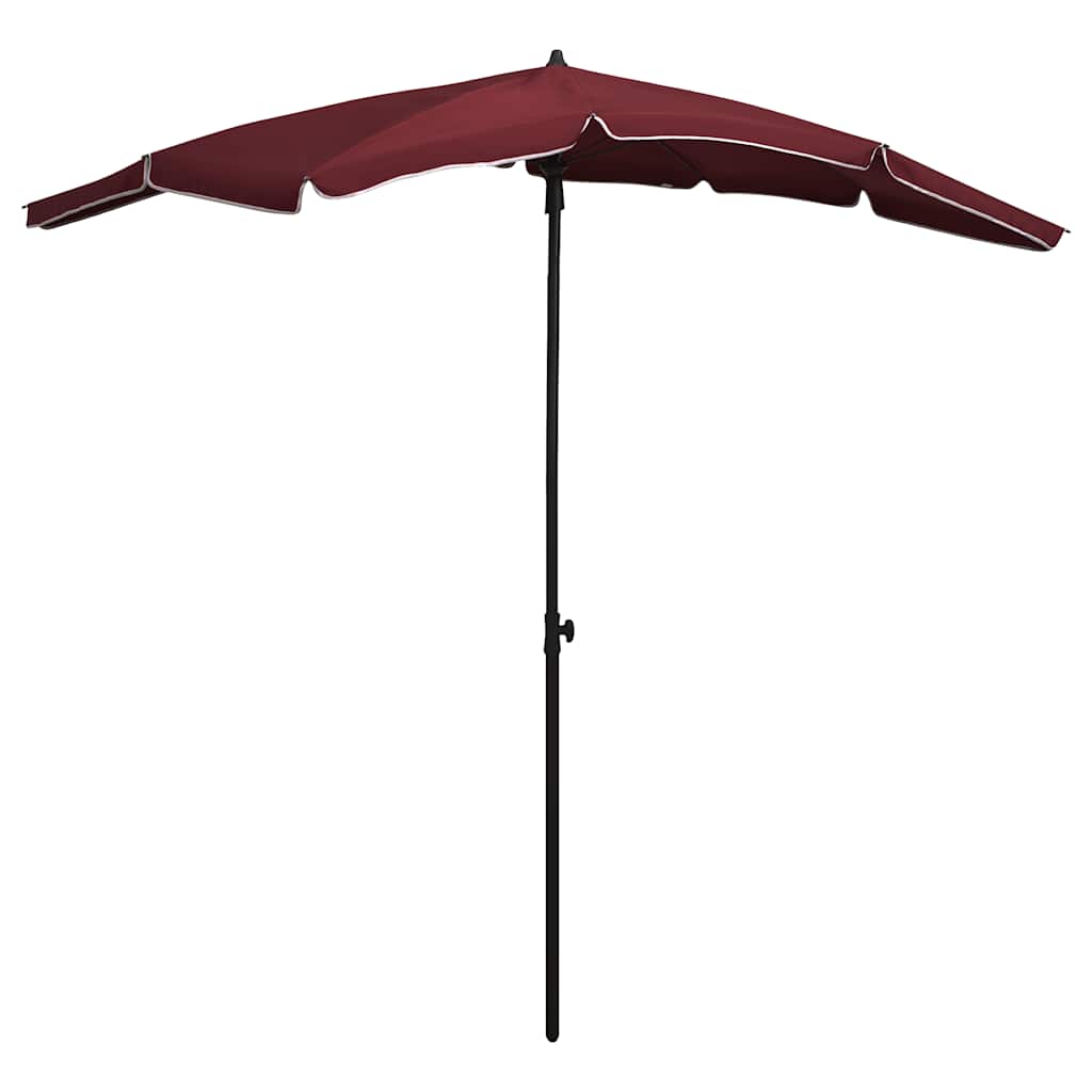 Vidaxl parasol avec Pole 200x130 cm Bordeaux rouge