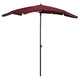 Vidaxl parasol avec Pole 200x130 cm Bordeaux rouge