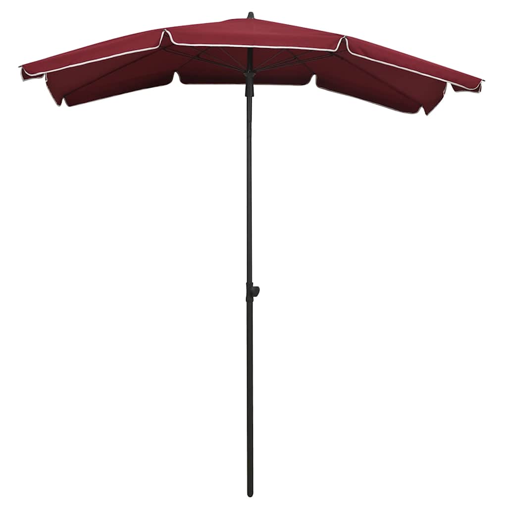 Vidaxl parasol avec Pole 200x130 cm Bordeaux rouge