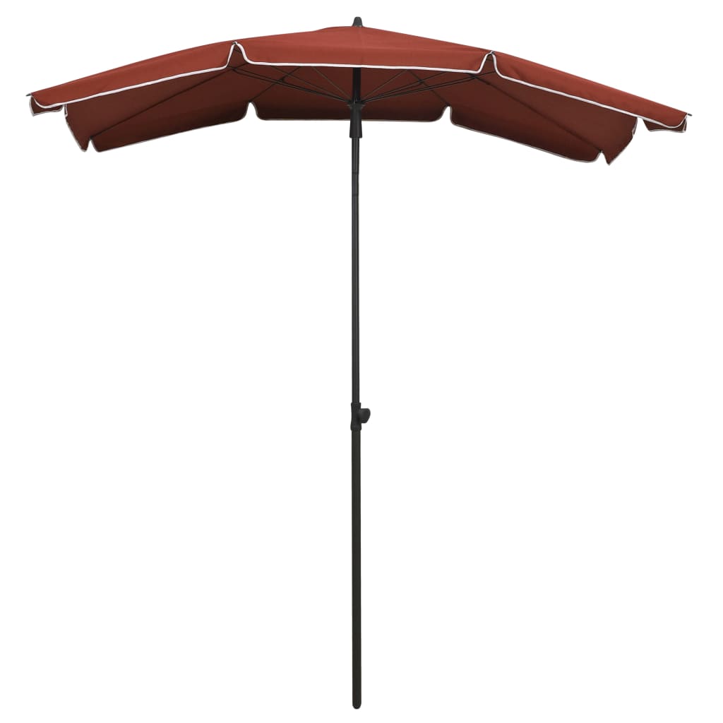Vidaxl parasol avec Pole 200x130 cm en terre cuite -colored