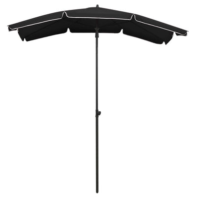 Vidaxl parasol avec Pole 200x130 cm noir