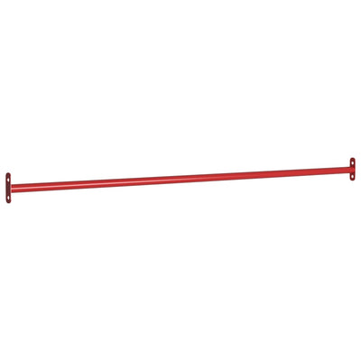 Vidaxl rekstat 125 cm en acier rouge