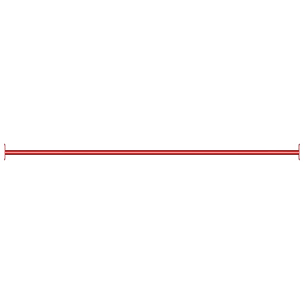 Vidaxl rekstat 125 cm en acier rouge
