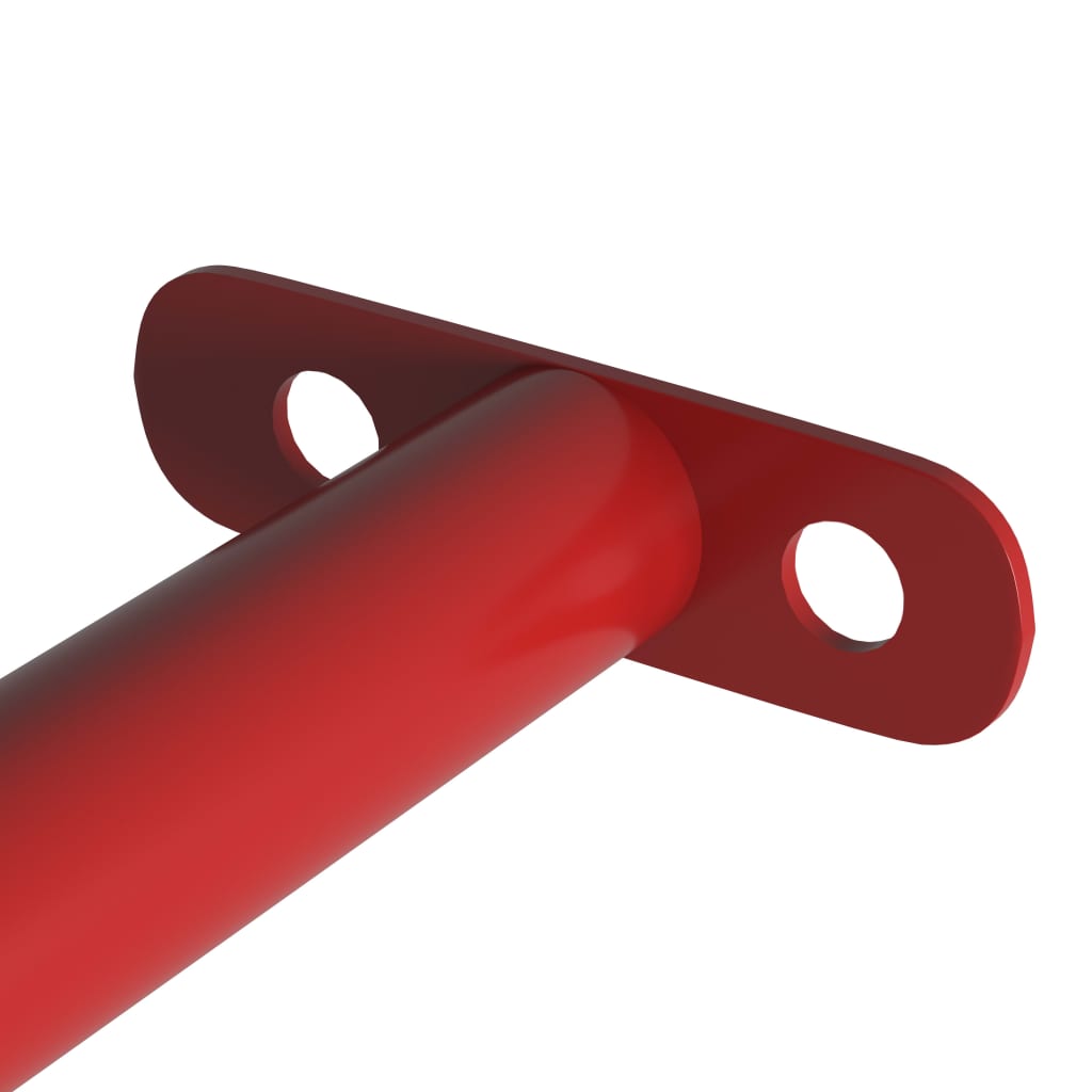 Vidaxl rekstat 125 cm en acier rouge