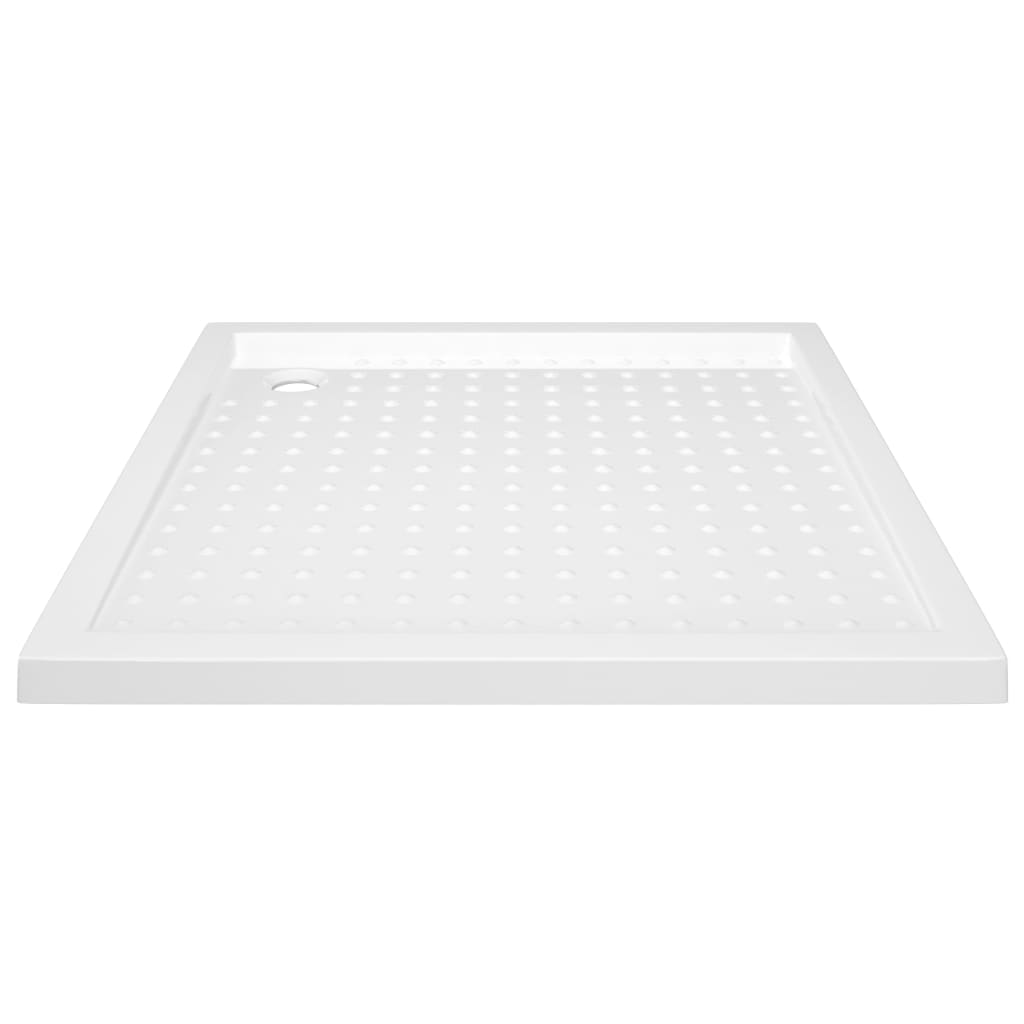 Bac de douche vidaxl avec goujons 90x90x4 cm blanc