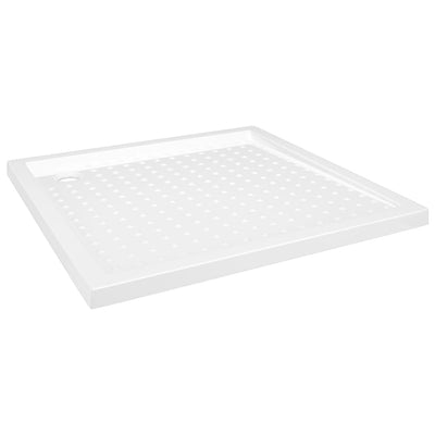 Bac de douche vidaxl avec goujons 80x80x4 cm blanc