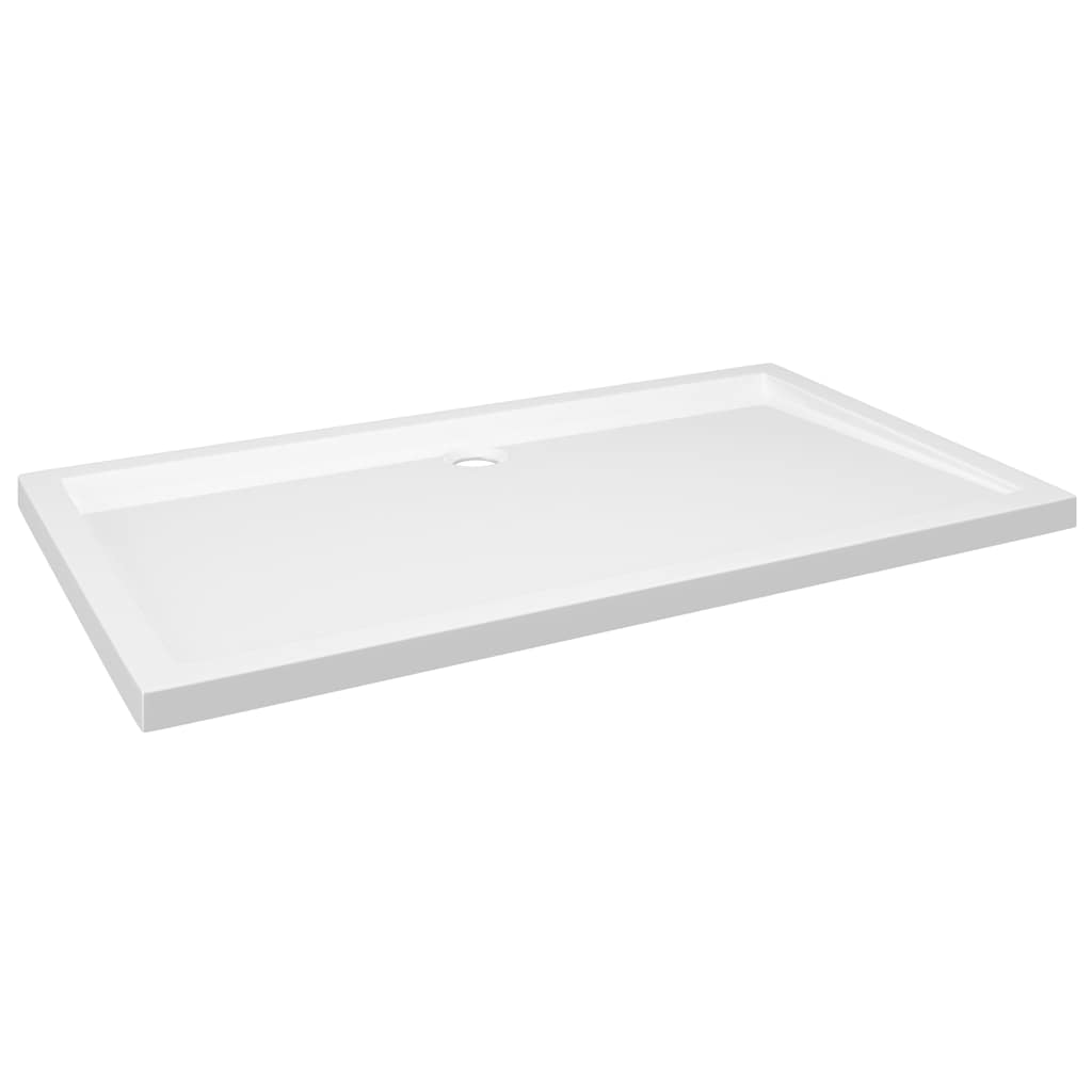Bac de douche vidaxl rectangulaire 70x120 cm blanc