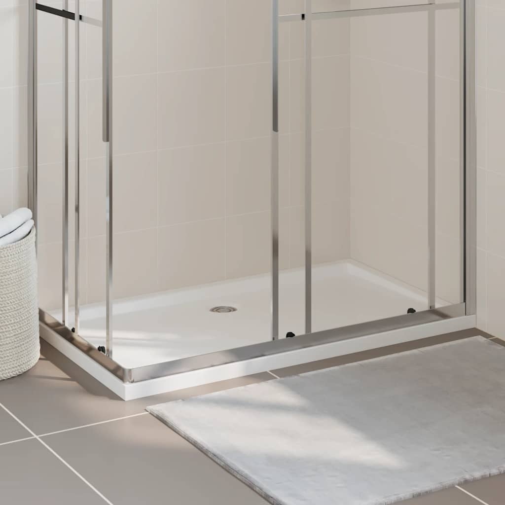 Bac de douche vidaxl rectangulaire 70x120 cm blanc